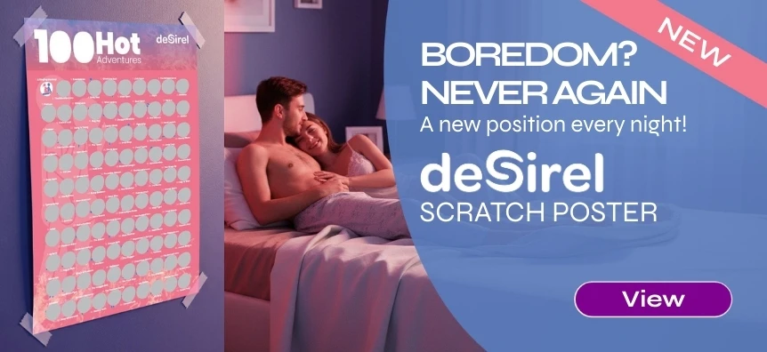 Desirel - 100 Sexy Positions Scratch-Off Poster Game | Sex shop Ireland Desirel.ie