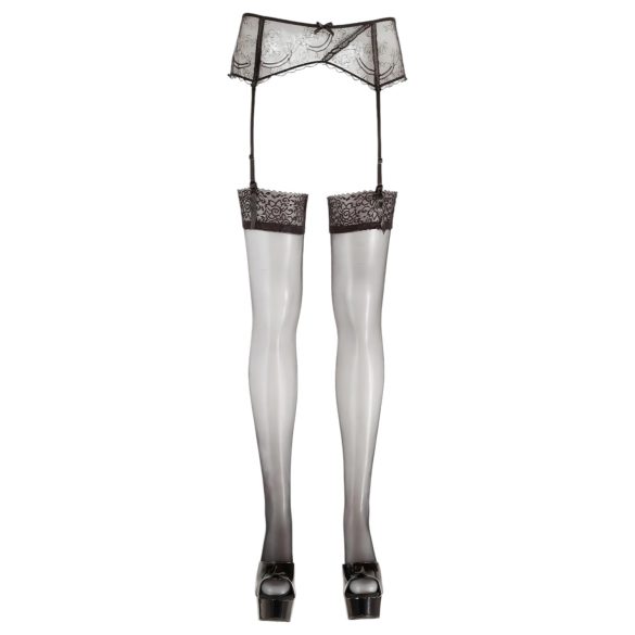 Cottelli - Lace Stockings (Black) - 3/L