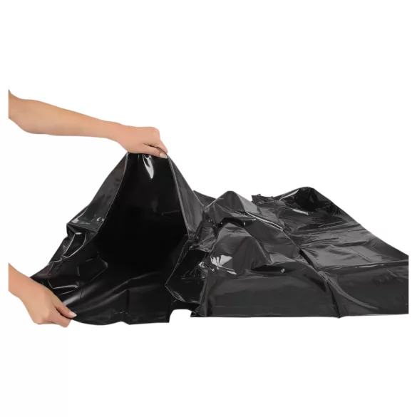 Black Vinyl Bedding Set - 135x200cm