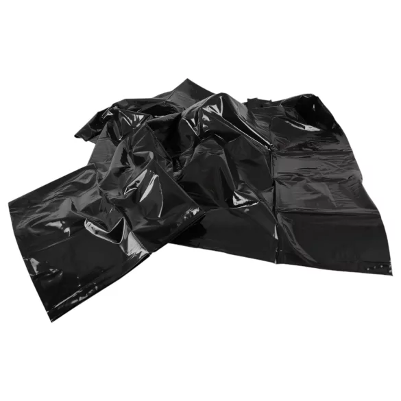 Black Vinyl Bedding Set - 135x200cm