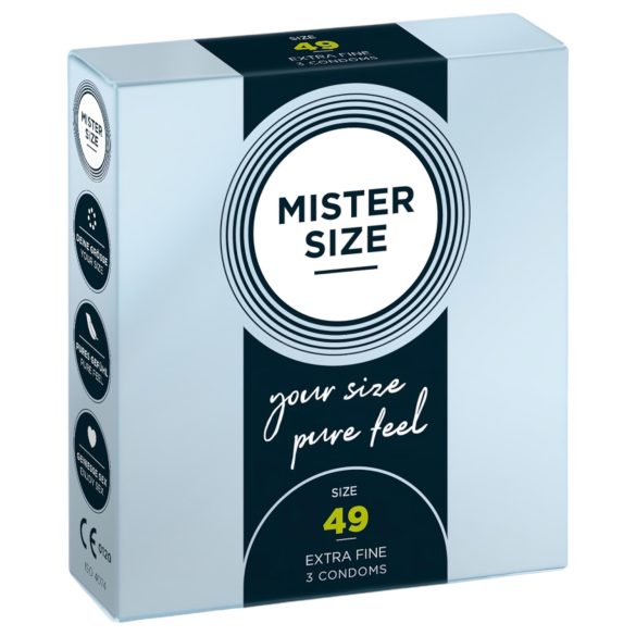 Mister Size Ultra-Thin Condoms - 49mm (3-Pack)