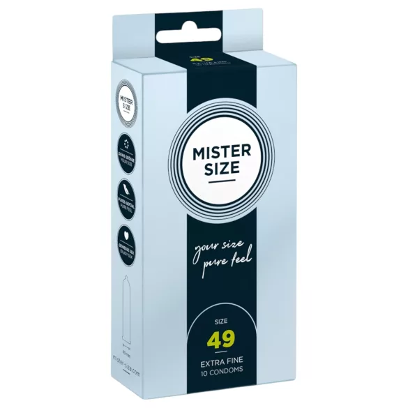 Mister Size Ultra-Thin Condoms - 49mm (Pack of 10)