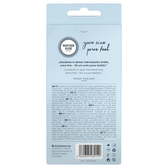 Mister Size Thin Condoms - 60mm (10 pack)