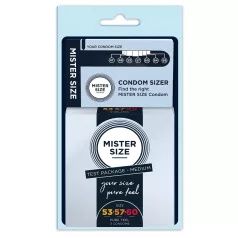 Mister Size Condom Test Pack with Size Guide - 3 Pieces