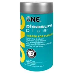 ONE Pleasure Plus - Ribbed Condoms (12 Pack)