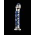Icicles No. 5 - Spiral Glass Dildo (Clear-Blue)