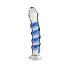 Icicles No. 5 - Spiral Glass Dildo (Clear-Blue)