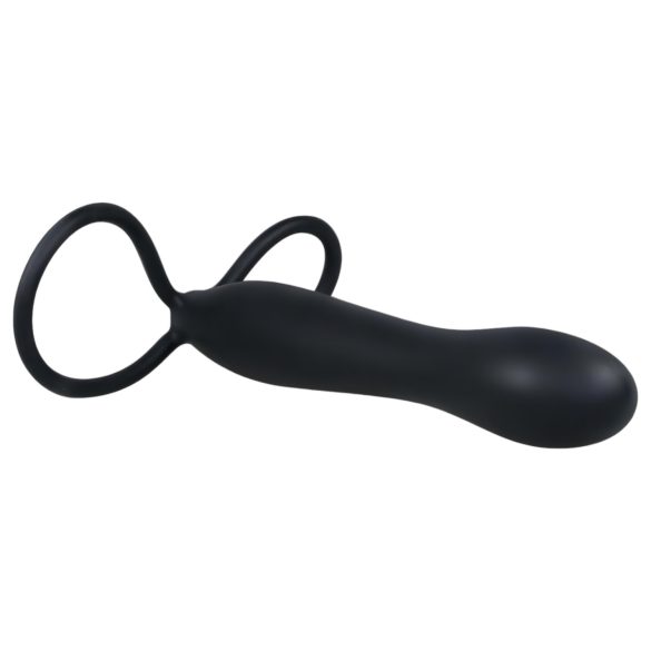 You2Toys - Black Special Anal Dildo & Cock Ring Combo