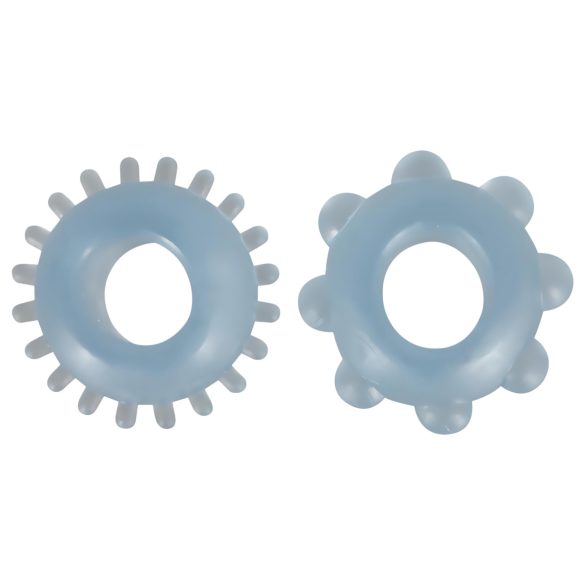 You2Toys - Duo Penis Rings (Clear Blue)
