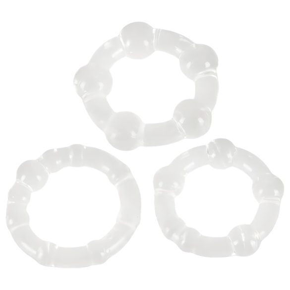 You2Toys - Stay Strong! Cock Ring Set - Clear (3 Pieces)