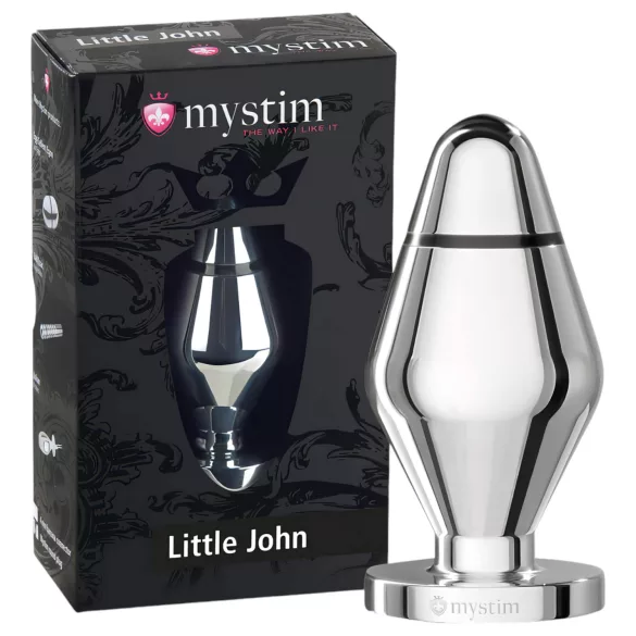 mystim Little John - small electro anal plug (silver)