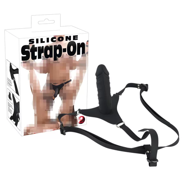 You2Toys - Silicone Strap-On - Wearable Dildo (Black)