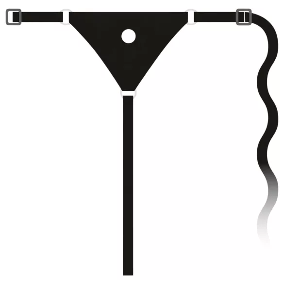 You2Toys - Silicone Strap-On - Wearable Dildo (Black)