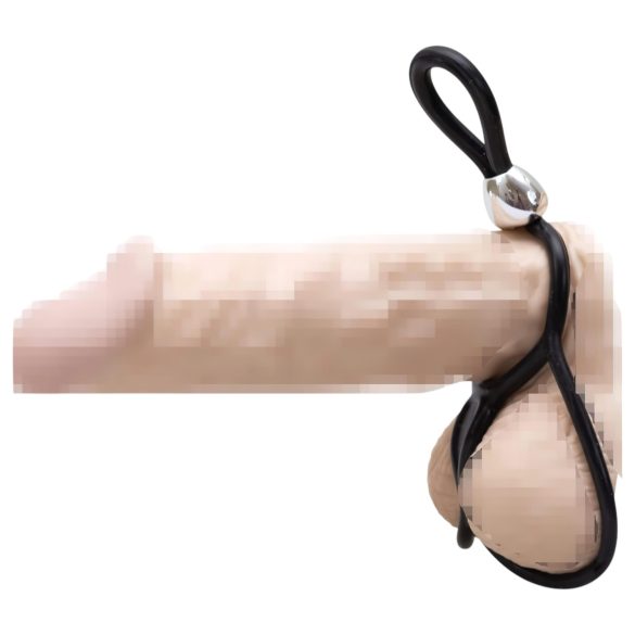 You2Toys - Triple Adjustable Penis & Testicle Ring (Black)