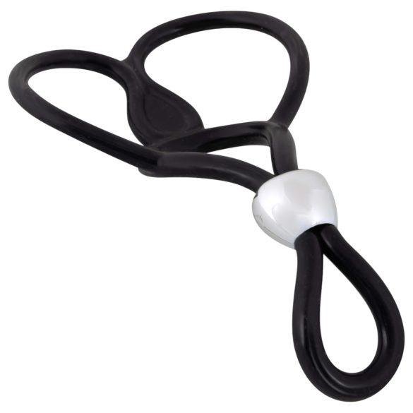 You2Toys - Triple Adjustable Penis & Testicle Ring (Black)