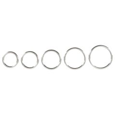 Bad Kitty - Metal Penis Ring Set (5-piece)