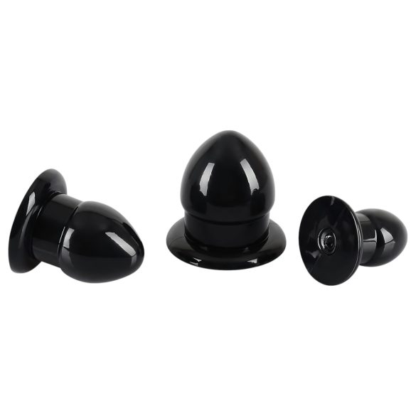 You2Toys - Expanding Anal Plug Set - 3 Pieces (Black)