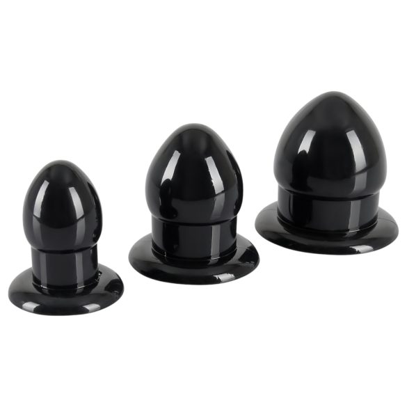 You2Toys - Expanding Anal Plug Set - 3 Pieces (Black)