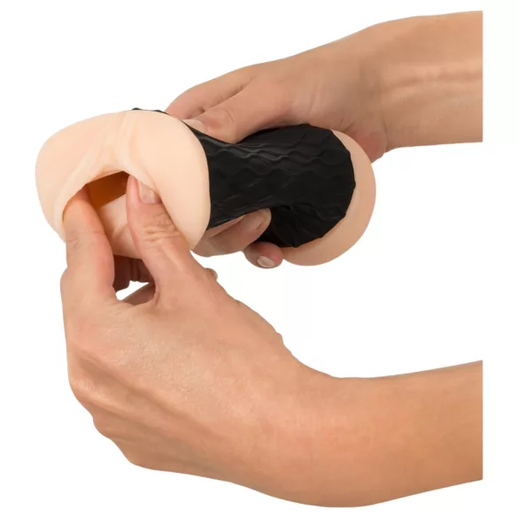 Nature Skin - Real Feel Masturbator for Him (Natural-Black)