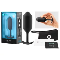   b-Vibe Snug Plug 3 - double-weighted butt plug (180 g, black)