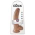 King Cock 9" Testicle Dildo (23 cm) - Brown