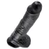 King Cock 10" Realistic Dildo (25 cm) - Black