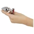 You2Toys - Diamond - 85 g aluminium anal plug (silver-red)