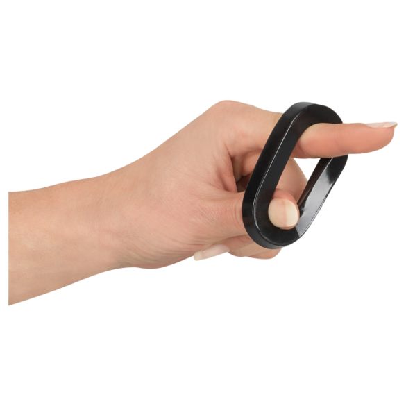 Rebel Ball - Black Penis Ring & Stretcher Set