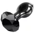Icicles No. 78 - Sleek Black Glass Anal Plug
