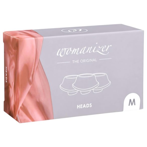 Womanizer Premium M - Replacement Suction Heads Set - White (3 Pieces)