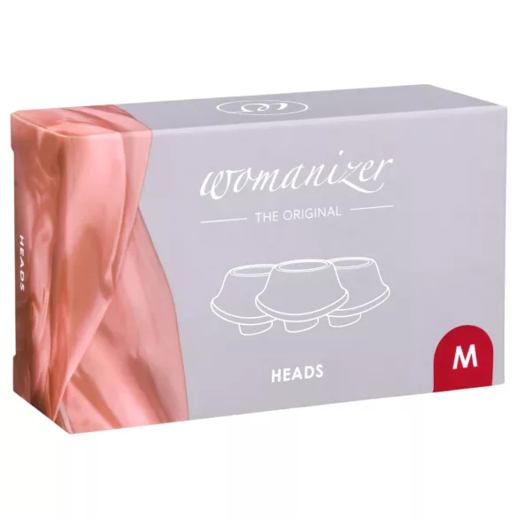 Womanizer Premium M Replacement Suction Set - Red (3 pieces)