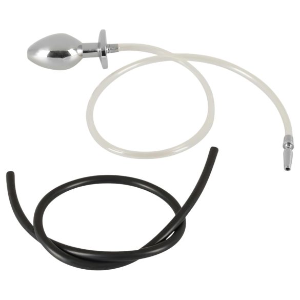 "Hollow Anal Plug with Urethral Expander"