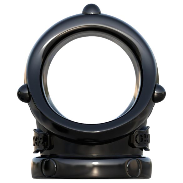 Fantasy Rock Hard - Penis Ring & Scrotum Stretcher (Black)