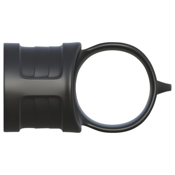 Fantasy Mr. Big - Black Silicone Penis and Testicle Ring Set