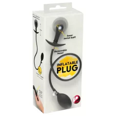 You2Toys - Black Inflatable Beaded Anal Plug