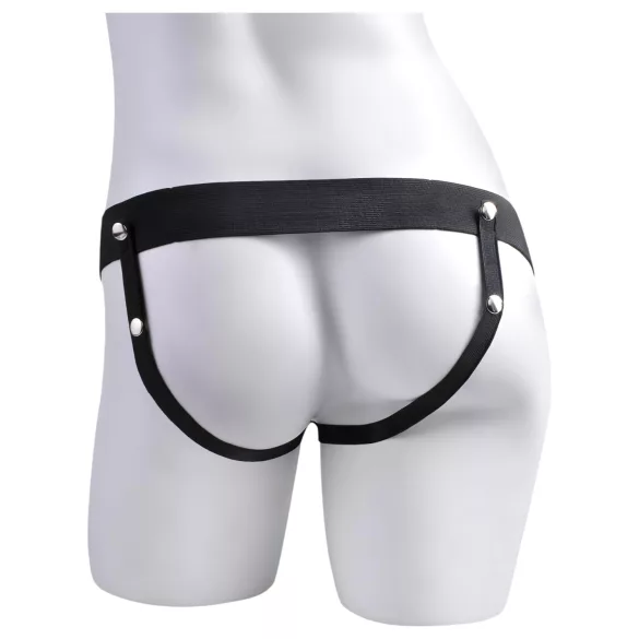 Fetish Strap-On 9" - Hollow, Squirting Dildo (Natural)