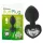 You2Toys Gemstone Anal Plug - Black with White Gem