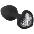 You2Toys Gemstone Anal Plug - Black with White Gem