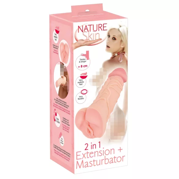 Nature Skin - 2-in-1 Realistic Sleeve & Enhancer (Natural)