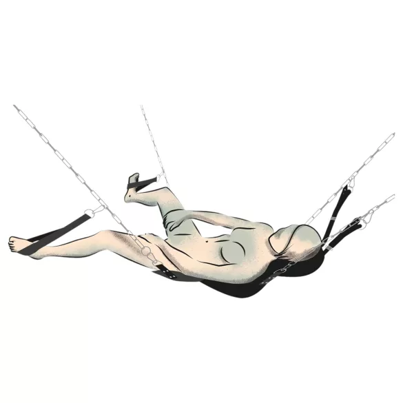 You2Toys Black Love Swing - Intimate Pleasure Harness