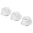 Womanizer L - Replacement Suction Caps Set - White (3 pcs) - Large