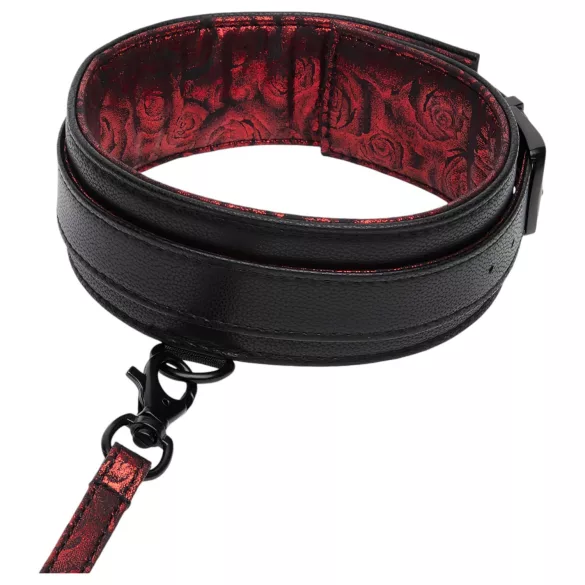 Fifty Shades of Grey - Collar with Leash (Black-Red)