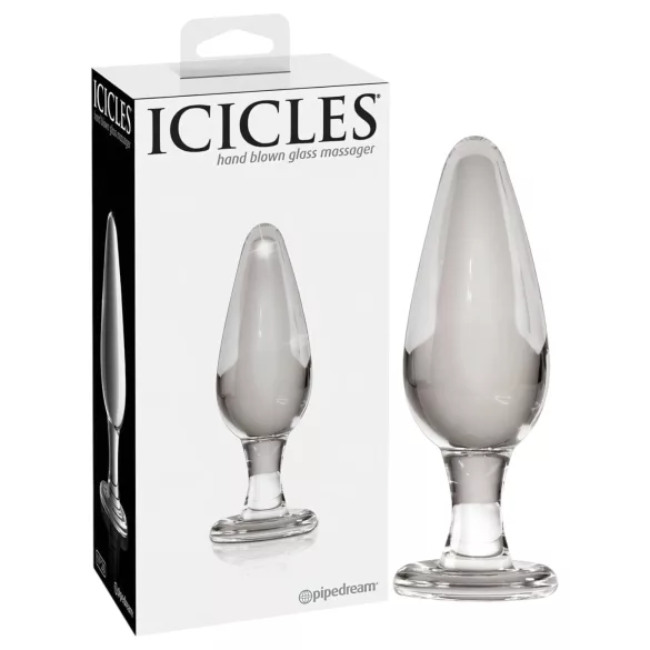 Icicles No. 26 - tapered glass anal plug (clear)