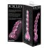Icicles No. 43 - Beaded Heart Glass Dildo (Pink)