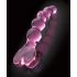 Icicles No. 43 - Beaded Heart Glass Dildo (Pink)