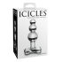 Icicles No. 47 - Triple Pearl Glass Anal Plug (Clear)