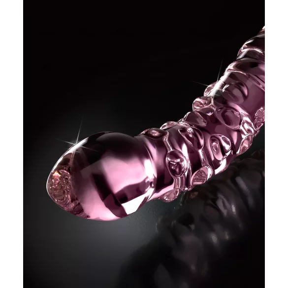 Icicles No. 55 - Double-Ended G-Spot Glass Dildo (Pink)