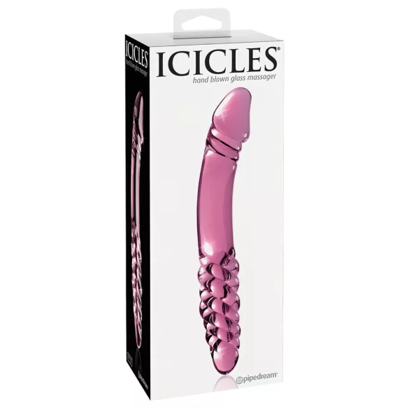 Icicles No. 57 - Double-Ended Pink Glass Dildo