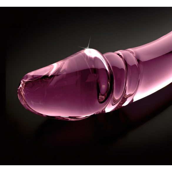 Icicles No. 57 - Double-Ended Pink Glass Dildo