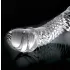Icicles No. 61 - Elegant Glass Dildo with Textured Bulbs (Clear)